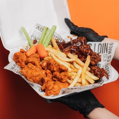 Boneless dobles con papas