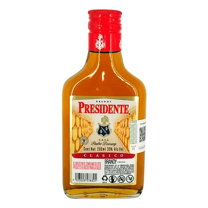 Brandy Presidente Clasico 200 Ml