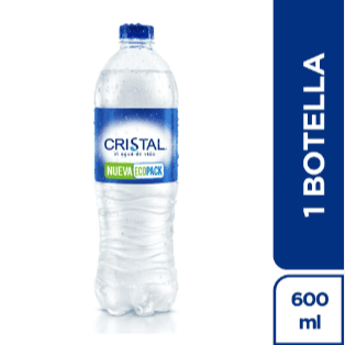 Agua cristal 600 ml
