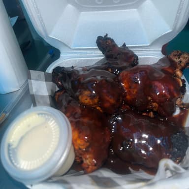 Alitas al Carbón Mango Habanero
