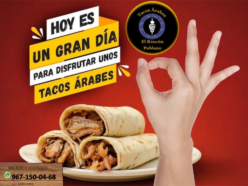 tacos arabes el rincon poblano