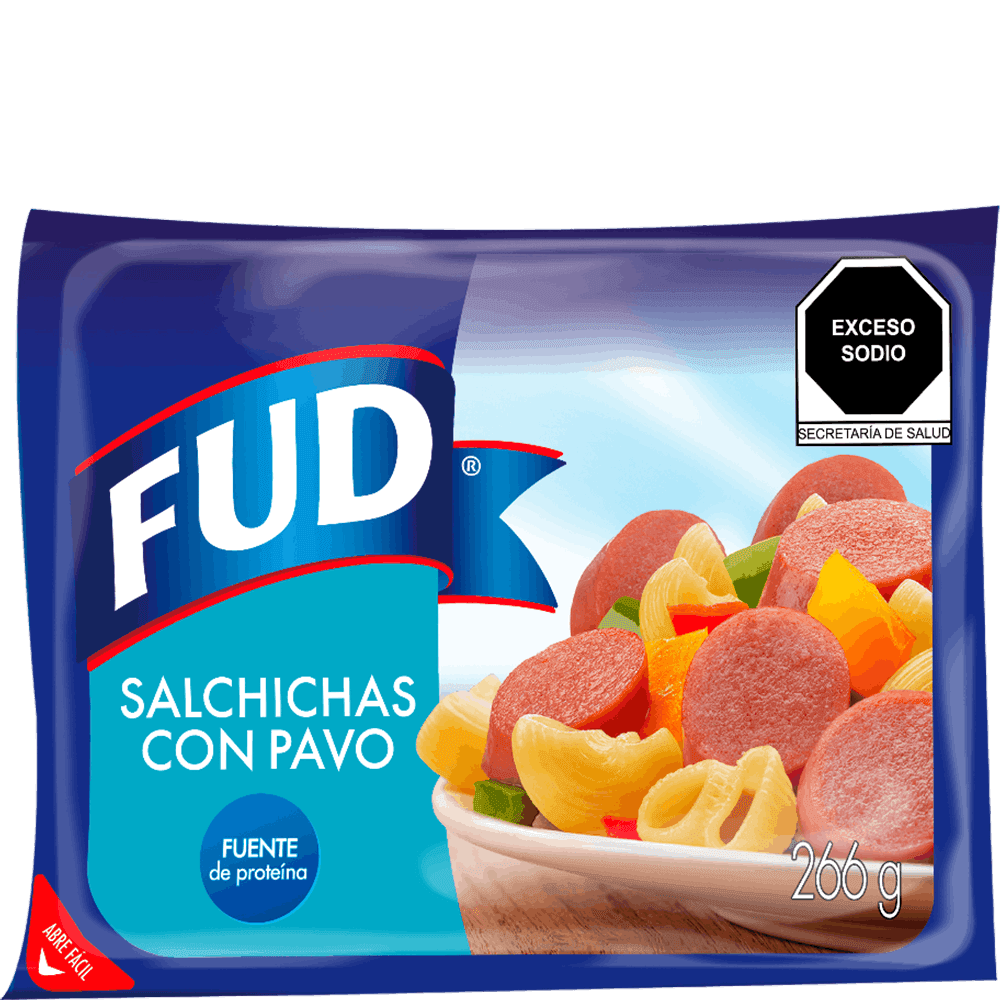salchicha de pavo fud 266 gr