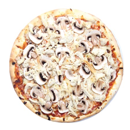 Pizza Personal Pollo y Champiñones