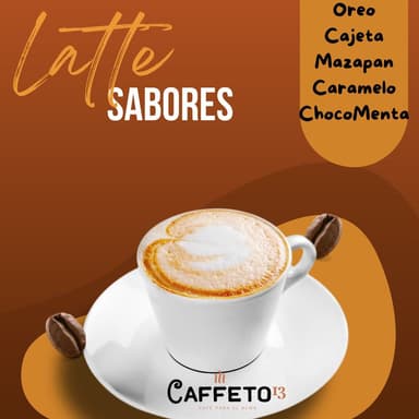 Latte caliente oreo