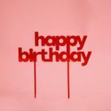 Topper MA Happy birthday chico