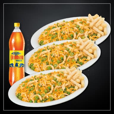 Combo Grande 3 Arroz Pollo Medianos + Bebida