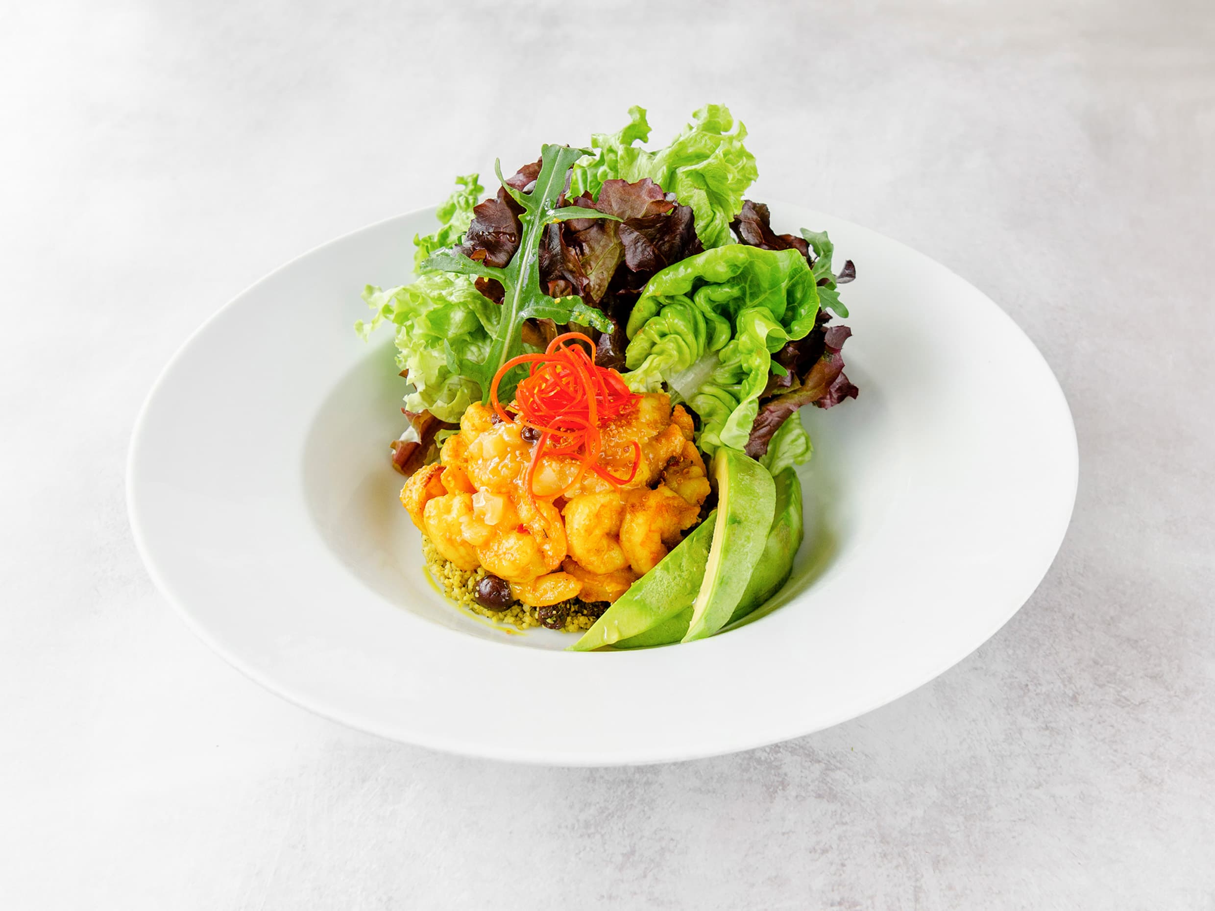 Ensalada Marroquí con Camarón
