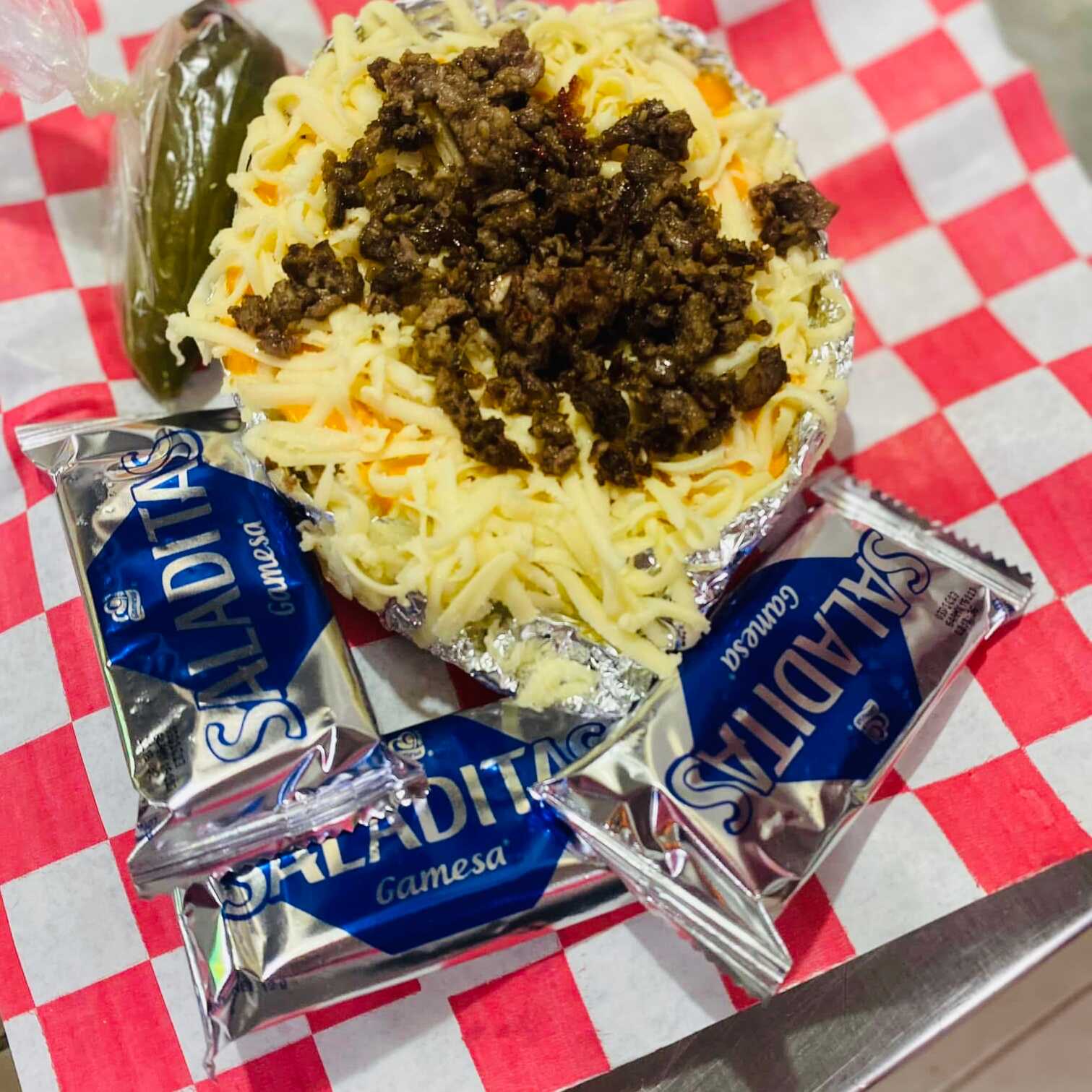 Papa Asada con Bistec
