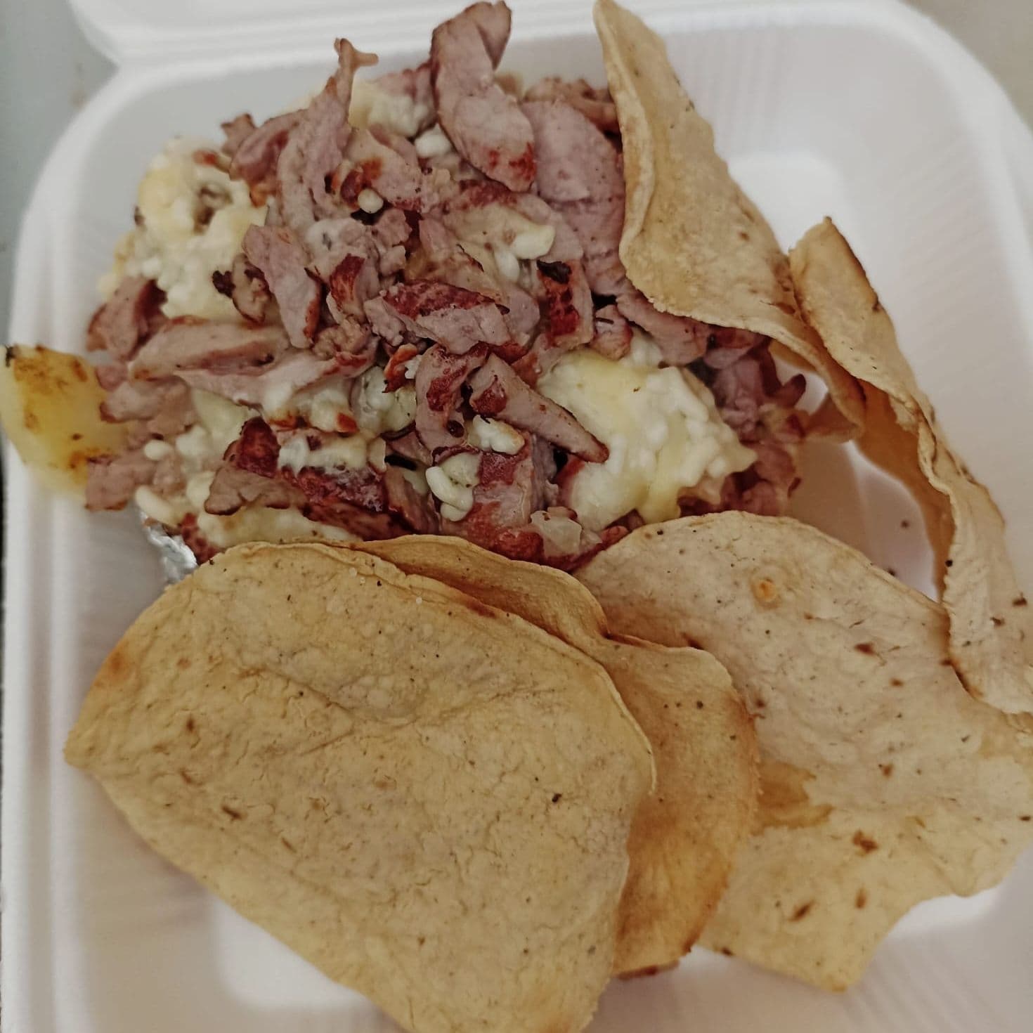 Papa con Arrachera