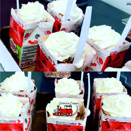 Caja de Fresas Con Crema