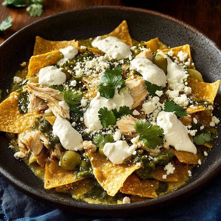 Chilaquiles con Pollo + Café Americano Caliente