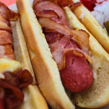 Hot Dog con Tocino