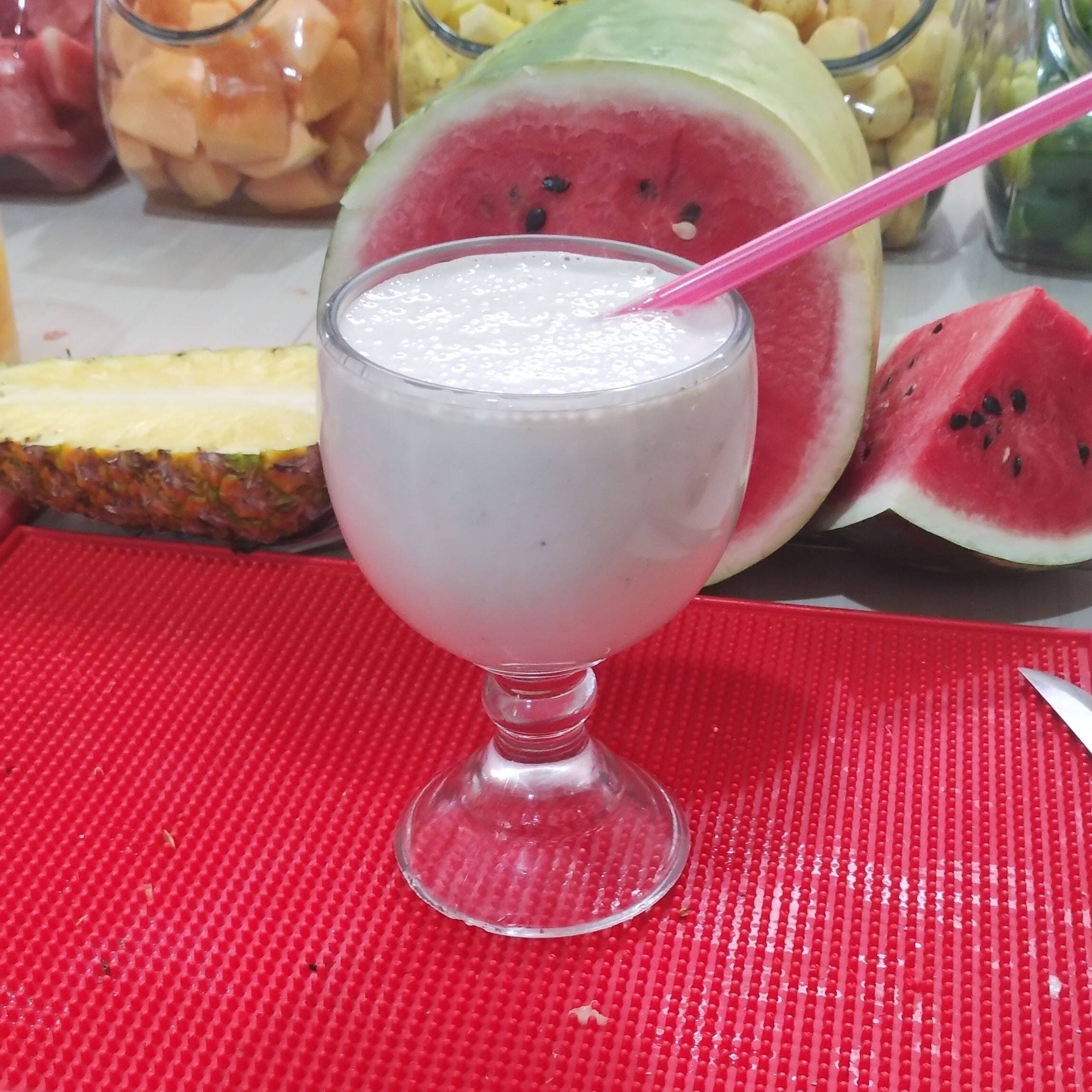 Licuado de Plátano 1/2 Litro.