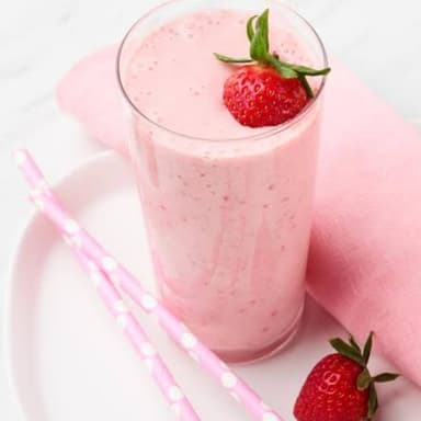 Smoothie Fresas con Crema