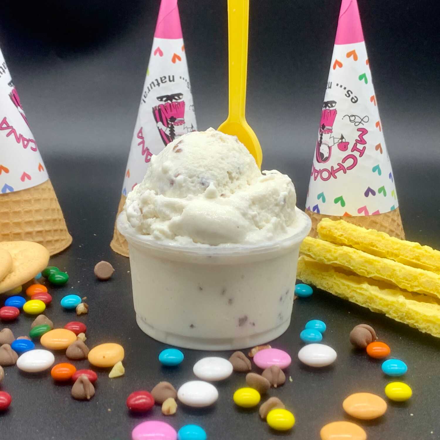Helado en Vaso de Nuez