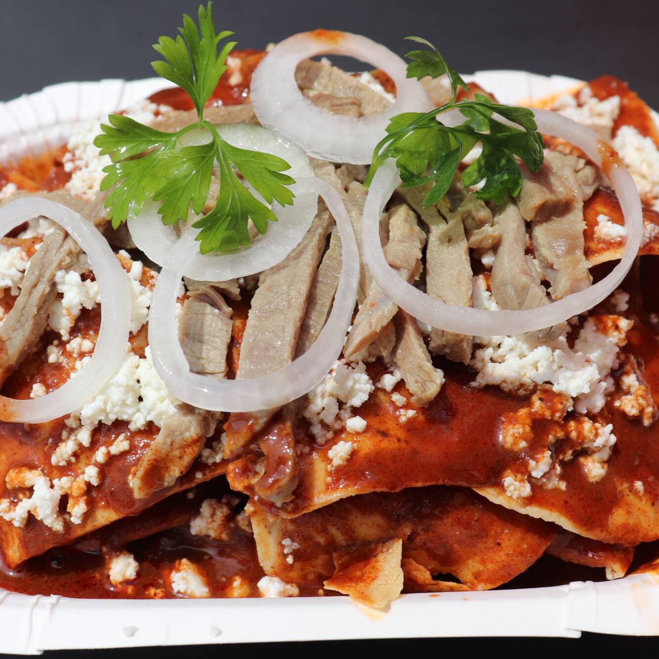 Chilaquiles Pollo al Oregano