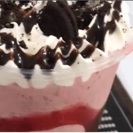 Milk Shake de Fresa Oreo