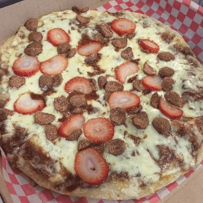 pizza personal chocolate
