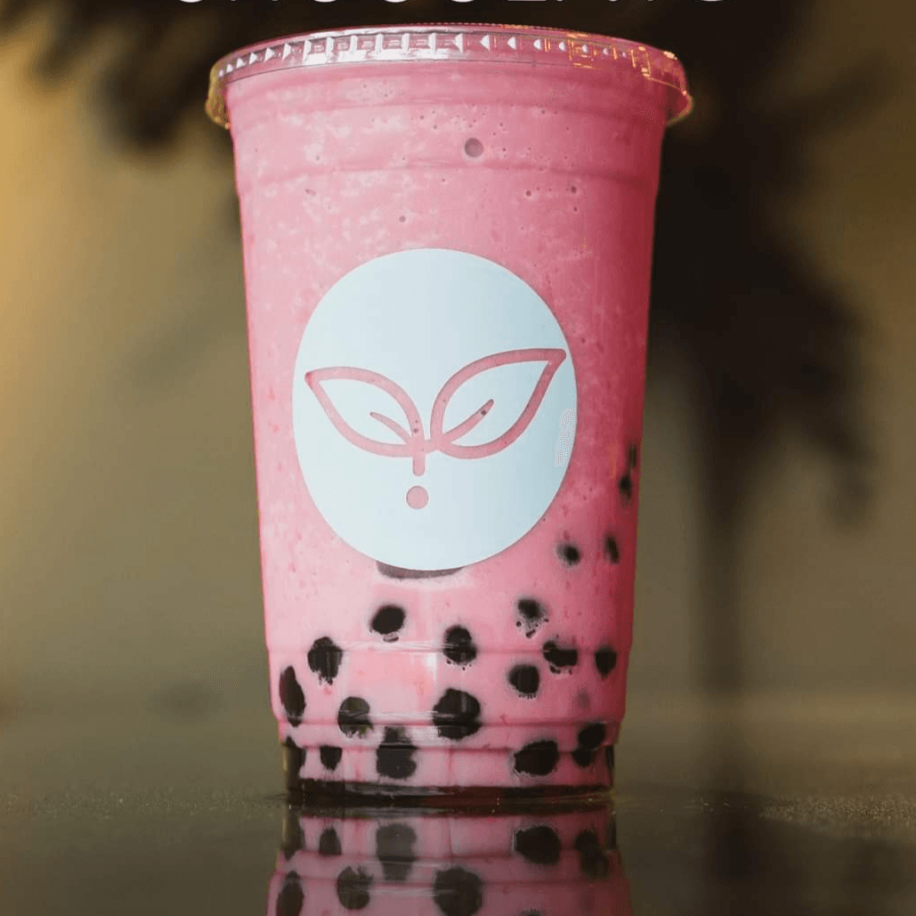 Frappe pink chocolate con tapioca