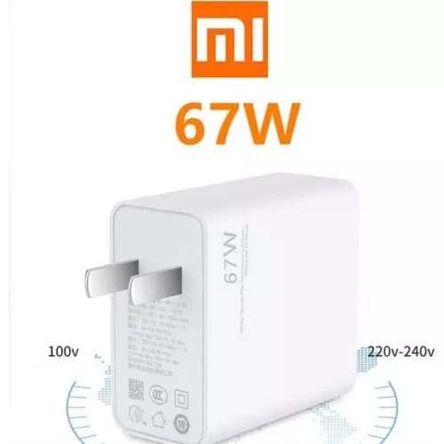 Cargador xiaomi 67w carga rápida 1.1 generico