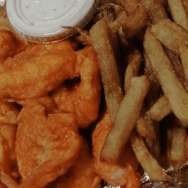 Camarones en Salsa Buffalo