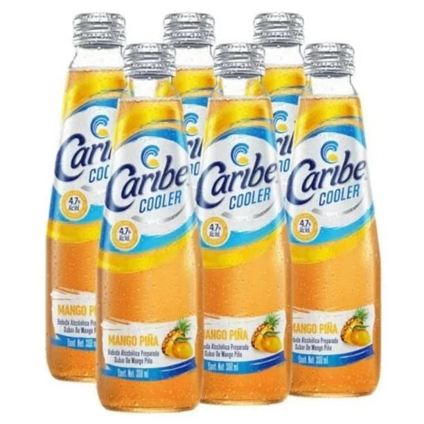 Caribe Cooler Sabor Mango Piña Six Pack 300 ml