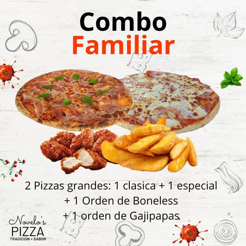 Combo Familiar Boneless con Gajipapas