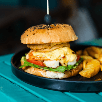 Hamburguesa de camaron
