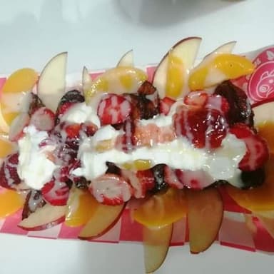 Plátano Frito con Frutas