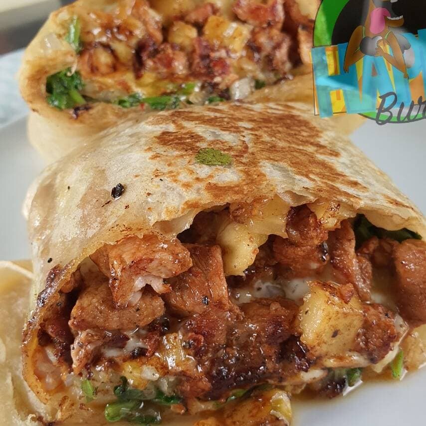 Burrita Junior al Pastor con Papas a la Francesa
