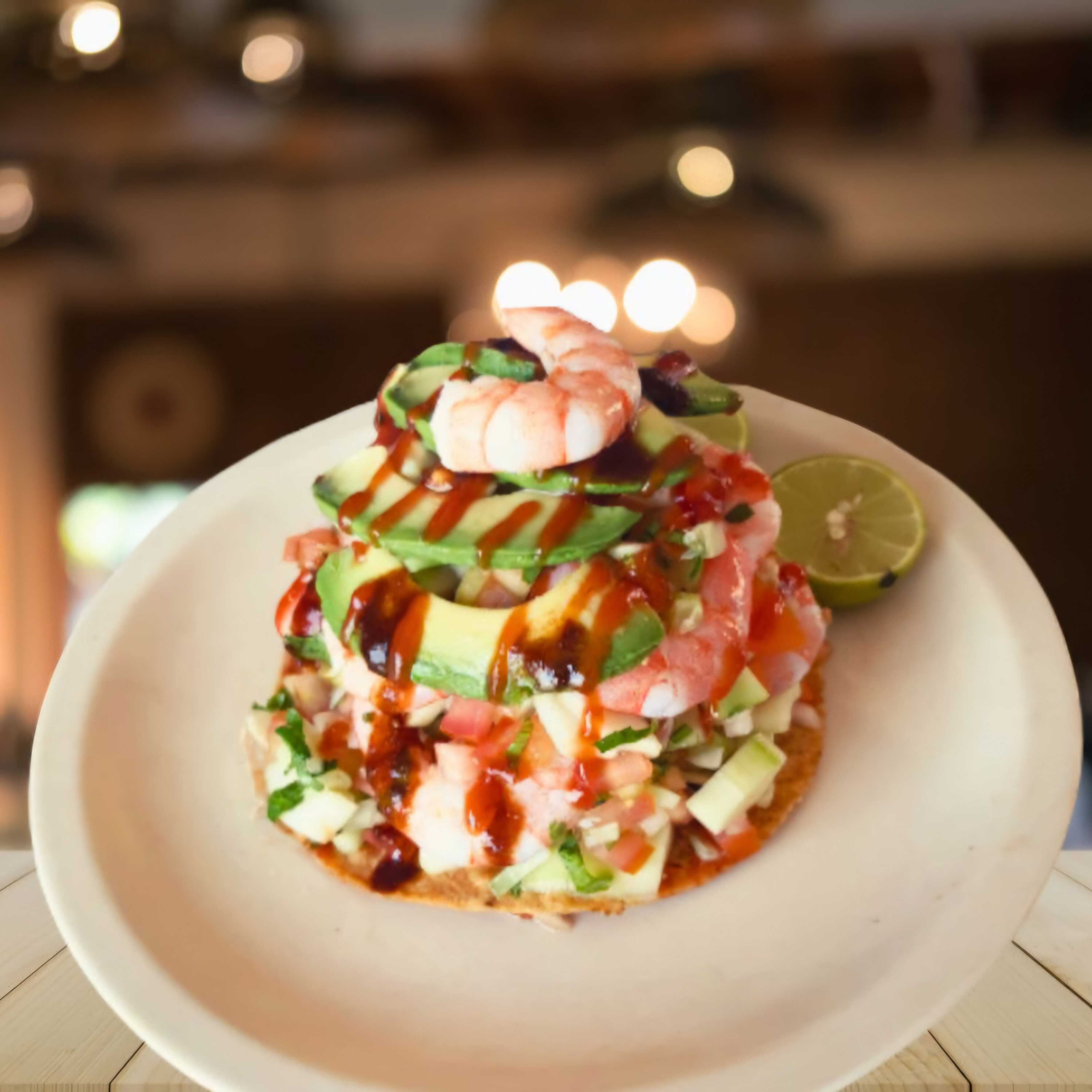 Tostada de Camarón