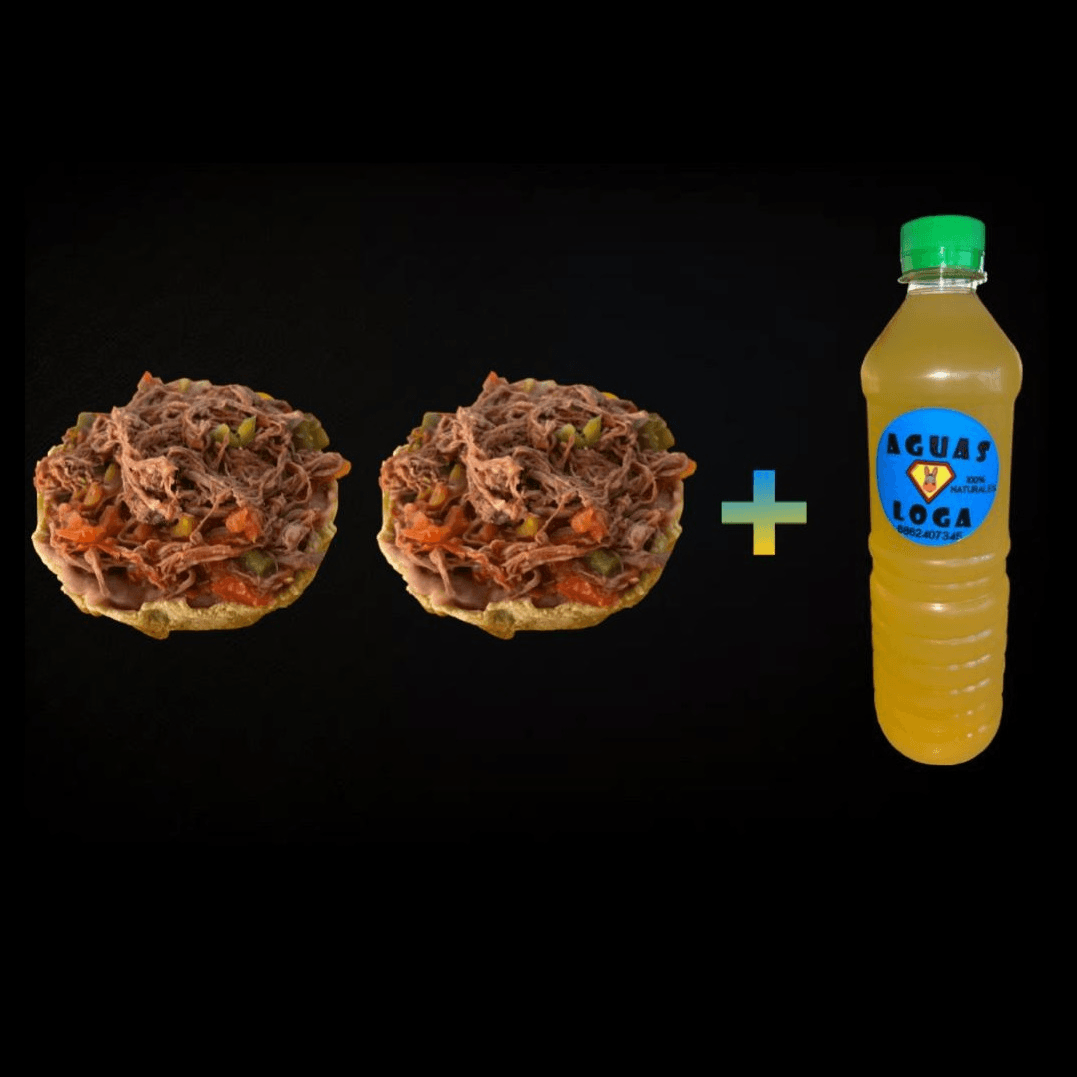 2 Sopes de Guisado + Bebida.