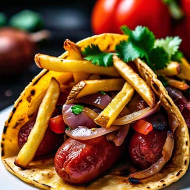 Taco Salchicha asadera (c/Papas)