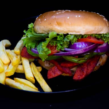 Hamburguesa Mexicana + PAPAS
