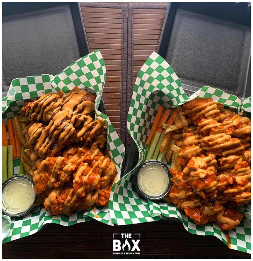 The Box Boneless & French Fries