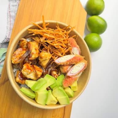 Bowl de pollo teriyaki