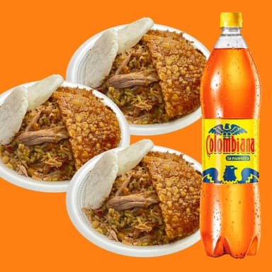 Combo 3 Lechonas 350 g más Gaseosa 1.5