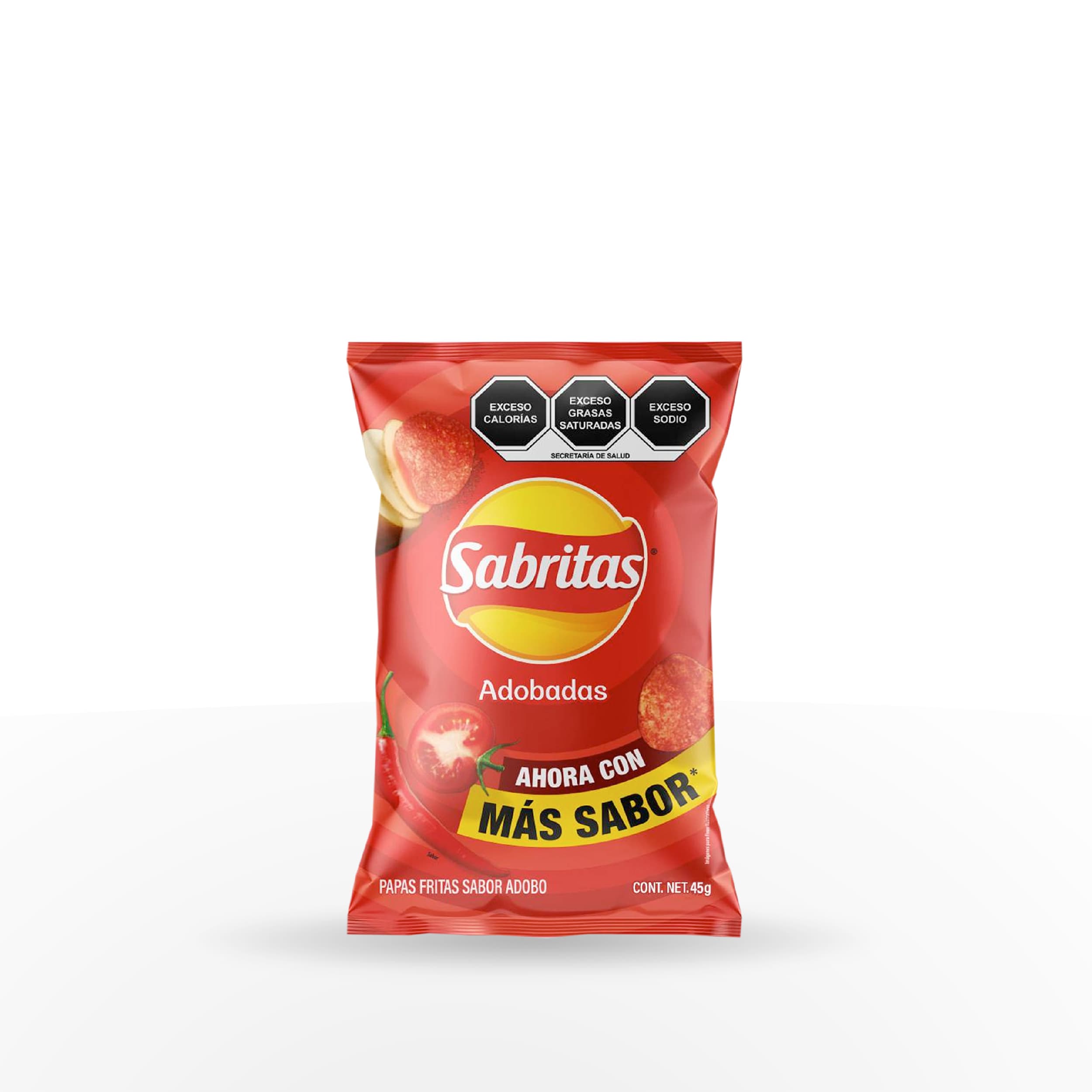 PAPAS FRITAS ADOBADAS SABRITAS 45 GR BOLSA