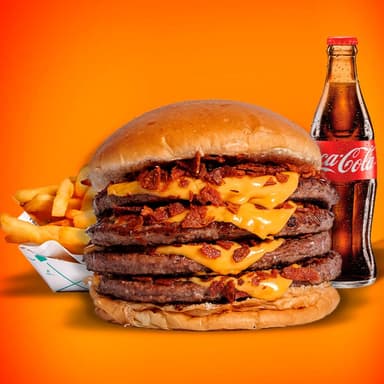 BUTCHER CON PAPAS Y REFRESCO