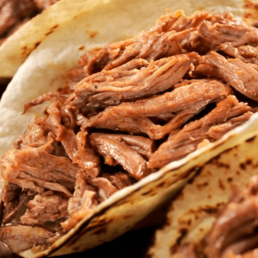 Tacos de carne al chipotle ron x6