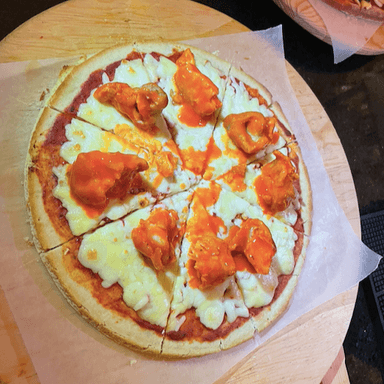 Mini pizza de boneless.
