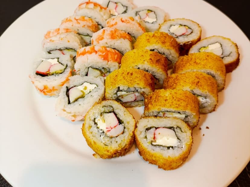 Fierro con el sushi