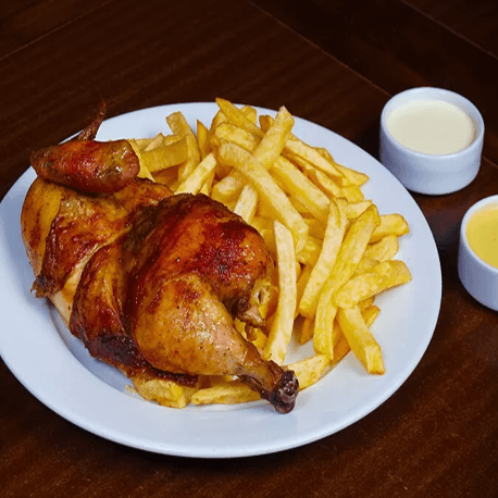 1/2 Pollo a la Brasa con Papa Amarilla