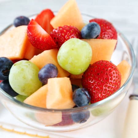 coctel de fruta con yogurt