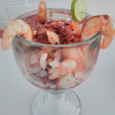 Cóctel de Camarón y Pulpo