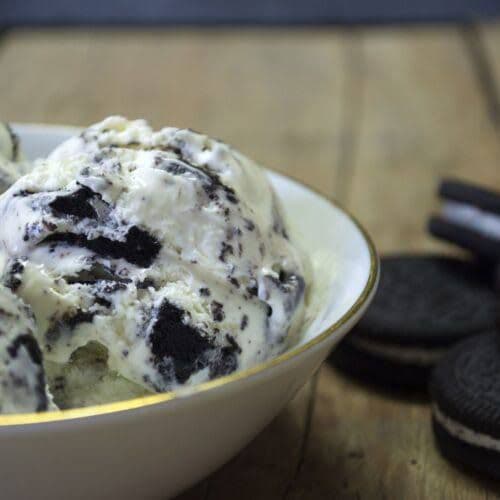 Helado De Vainilla Con Oreo