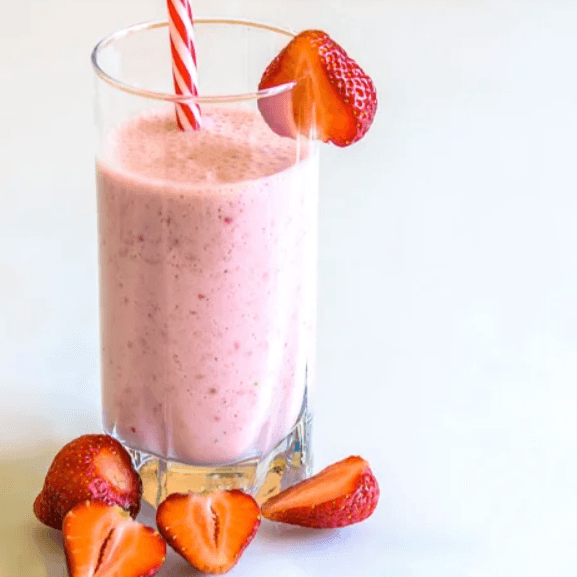 Jugo de Fresa con Leche Natural 21 oz