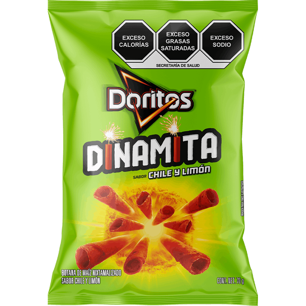 DORITOS DINAMITA CHILE Y LIMÓN 70GR