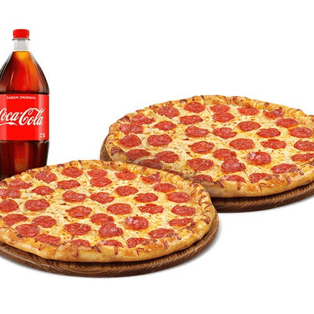 2 Pizzas Medianas y Refresco 2 L