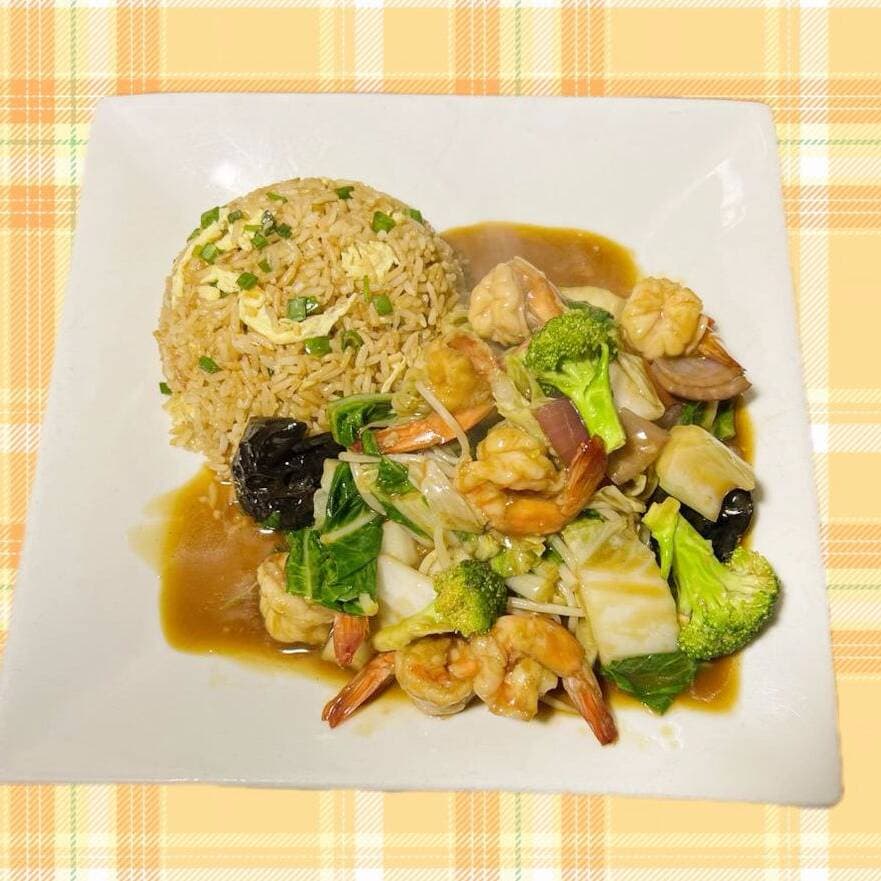 Langostinos con Verduras